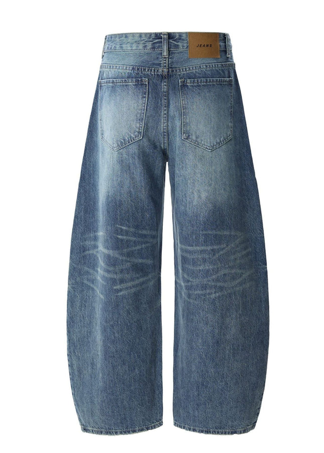 TALKLESSFASHION Blue Washed Denim jeans
