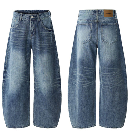 TALKLESSFASHION Blue Washed Denim jeans