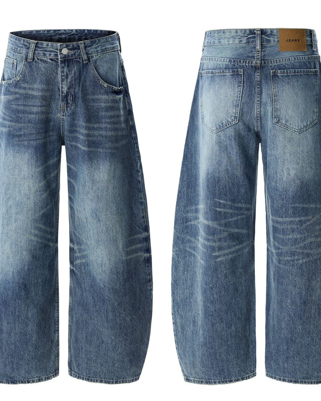 TALKLESSFASHION Blue Washed Denim jeans