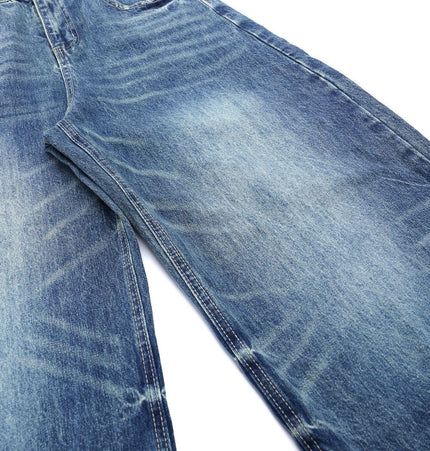 TALKLESSFASHION Blue Washed Denim jeans