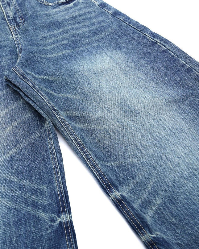 TALKLESSFASHION Blue Washed Denim jeans