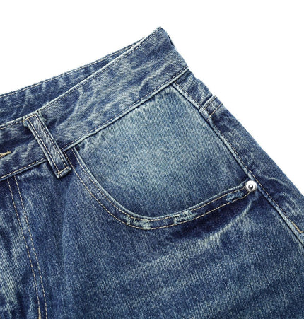 TALKLESSFASHION Blue Washed Denim jeans