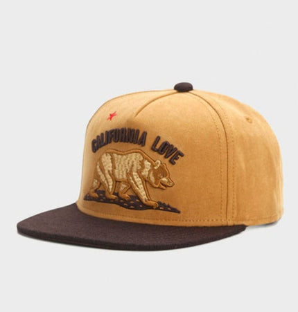 TALKLESSFASHION Brown bear Suede cartoon bear, popular foreign trade, cross-border e-commerce, wholesale supply, baseball cap, outdoor sports, cycling, flat-brimmed hat