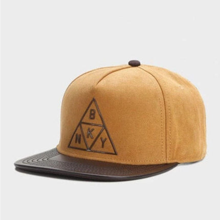 TALKLESSFASHION Brown triangle Suede cartoon bear, popular foreign trade, cross-border e-commerce, wholesale supply, baseball cap, outdoor sports, cycling, flat-brimmed hat