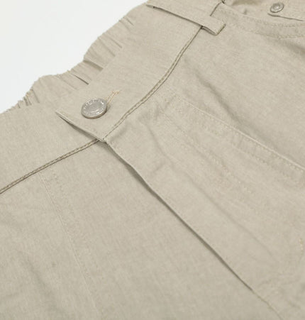 THETLSTUDIO C896 American Vintage Summer High-End Multi-Pocket Outdoor Design Men's Loose Cropped Casual Cargo Shorts