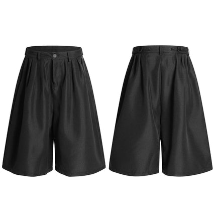 TALKLESSFASHION C910 American retro summer high-end multi-color pendant design men's loose cropped casual shorts