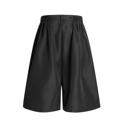 TALKLESSFASHION C910 American retro summer high-end multi-color pendant design men's loose cropped casual shorts