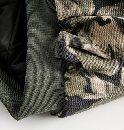 THETLSTUDIO Camo Fur Collar Padded Jacket