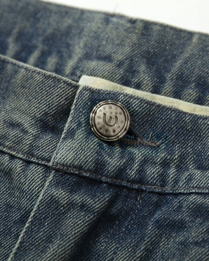 TALKLESSFASHION Camouflage Contrast Stitched Jeans