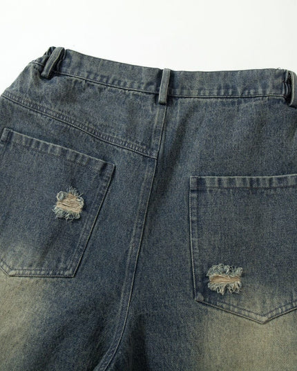 TALKLESSFASHION Camouflage Contrast Stitched Jeans