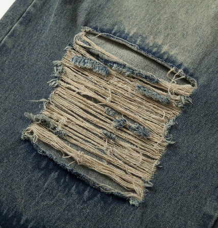 THETLSTUDIO Camouflage Contrast Stitched Jeans