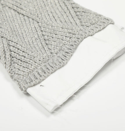 THETLSTUDIO Campus Style Fake Two-Piece Sweater