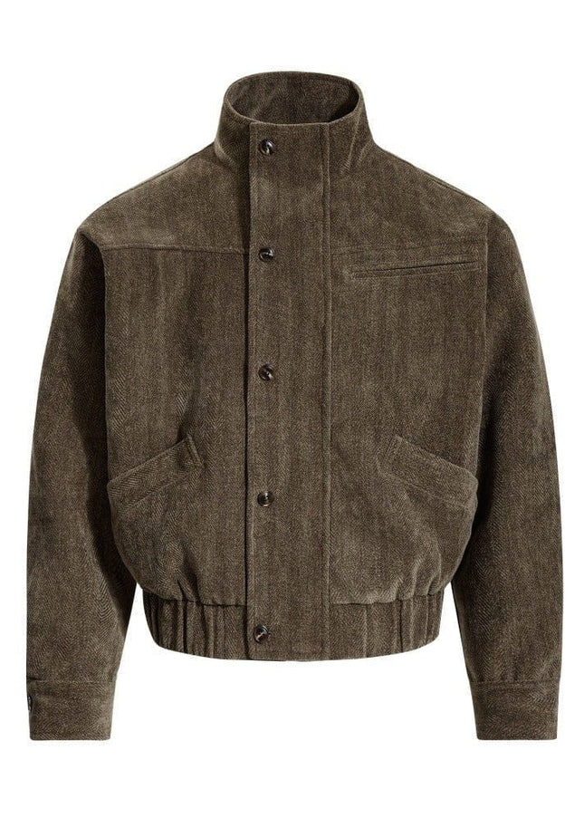 TALKLESSFASHION Cargo Stand-Up Collar High Street Jacket