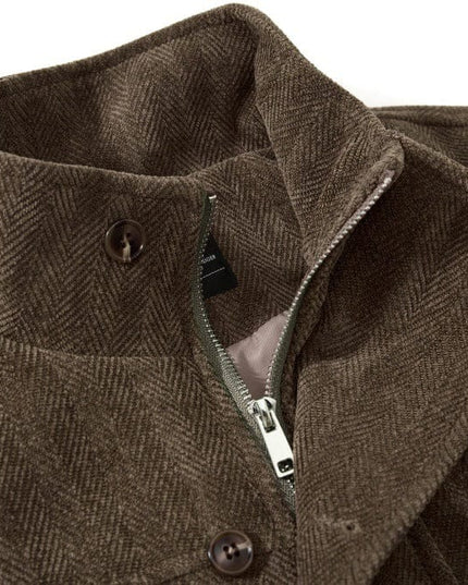 TALKLESSFASHION Cargo Stand-Up Collar High Street Jacket