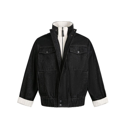 THETLSTUDIO Chaotic Contrast Patchwork Street Jacket