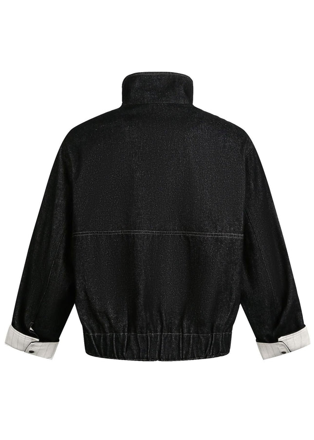 TALKLESSFASHION Chaotic Contrast Patchwork Street Jacket