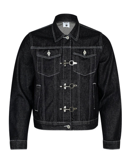TALKLESSFASHION Chaotic High Street Individuality Design Loose Denim Jacket