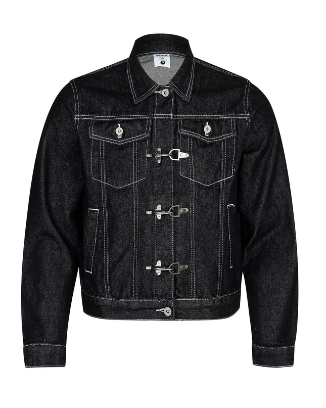 TALKLESSFASHION Chaotic High Street Individuality Design Loose Denim Jacket