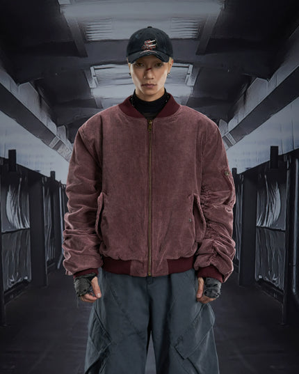 TALKLESSFASHION Corduroy Shruffle Thickened Jacket