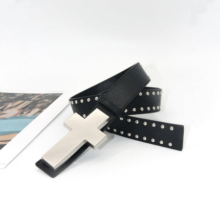 TALKLESSFASHION Crack smash cross belt belt subculture style hiphop punk rock hip hop personality