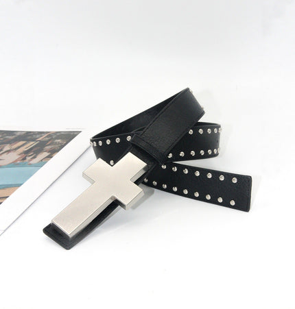 TALKLESSFASHION Crack smash cross belt belt subculture style hiphop punk rock hip hop personality