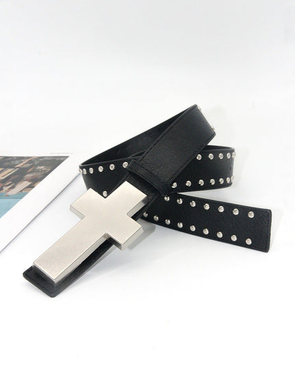TALKLESSFASHION Crack smash cross belt belt subculture style hiphop punk rock hip hop personality