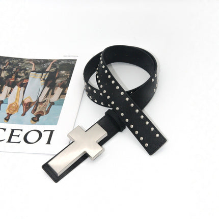 TALKLESSFASHION Crack smash cross belt belt subculture style hiphop punk rock hip hop personality