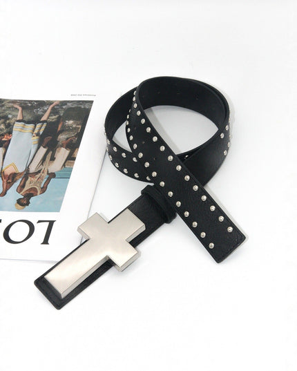 TALKLESSFASHION Crack smash cross belt belt subculture style hiphop punk rock hip hop personality