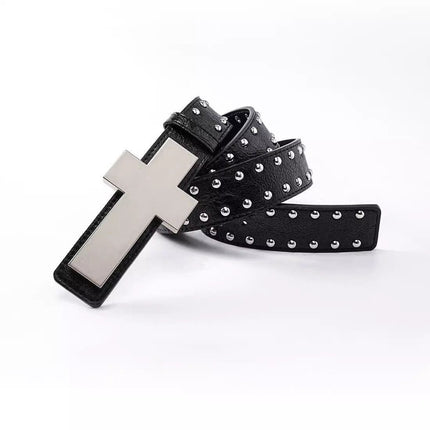 TALKLESSFASHION Crack smash cross belt belt subculture style hiphop punk rock hip hop personality
