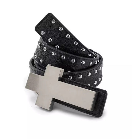 TALKLESSFASHION Crack smash cross belt belt subculture style hiphop punk rock hip hop personality