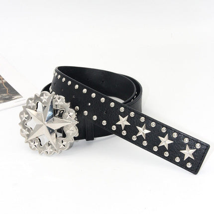 TALKLESSFASHION Crack studded faucet alloy belt belt subculture style hiphop punk rock hip hop personality