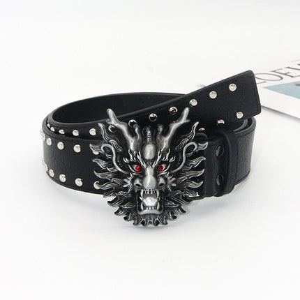 TALKLESSFASHION Crack studded faucet alloy belt belt subculture style hiphop punk rock hip hop personality