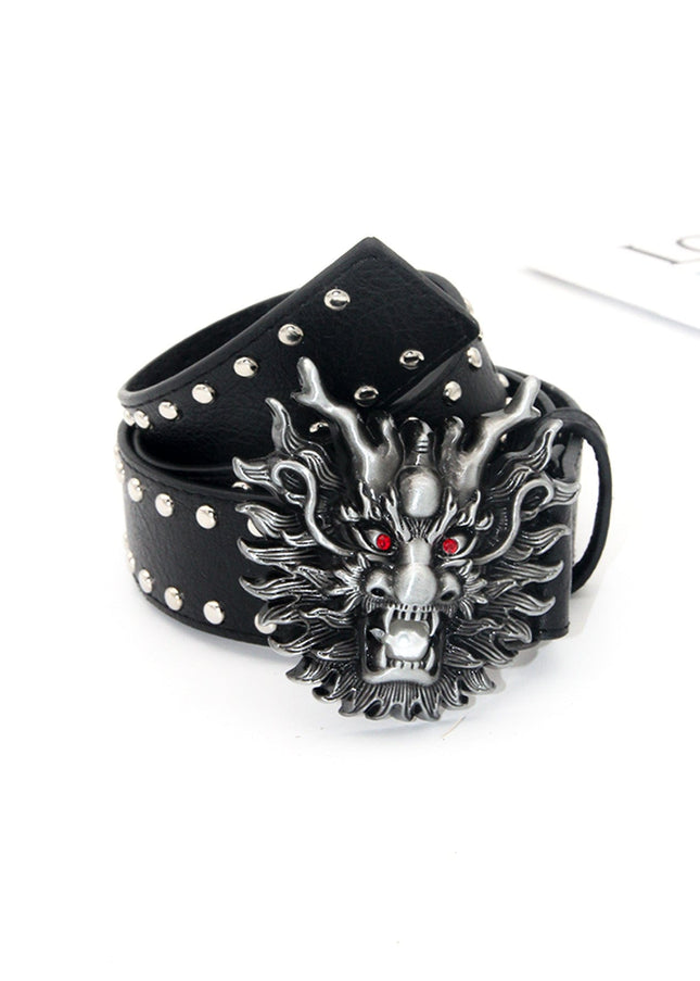 TALKLESSFASHION Crack studded faucet alloy belt belt subculture style hiphop punk rock hip hop personality
