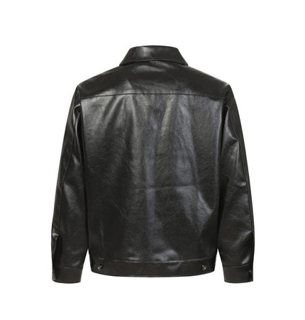 THETLSTUDIO Crocodile print shoulder pads, leather jackets, jackets, niche European and American hiphop jackets, men's trends, high-end vintage tops