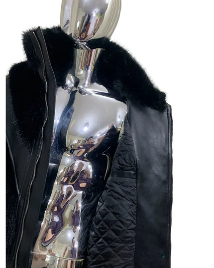 TALKLESSFASHION Cropped Color Block Padded Jacket