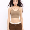 TALKLESSFASHION Crossing small suspender underwear vest with chest pad women's summer sexy beautiful back inner wear sports bandeau bra all-in-one tide