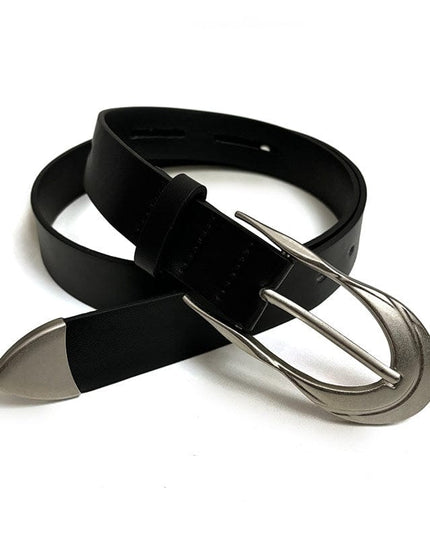 TALKLESSFASHION Dagger Length 108 Width 2.3 Direction of Light belt men's design sense high-end ins black belt accessories trouser belt versatile trend