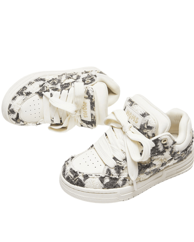 TALKLESSFASHION Damage Wind Classic Style Bread Shoes—5644