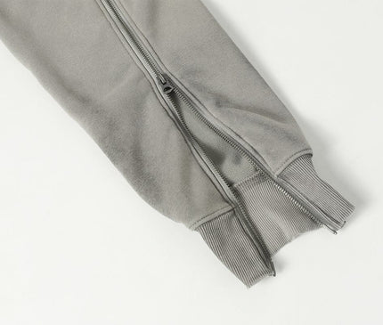TALKLESSFASHION Deconstructed Gradient Zipper Jacket