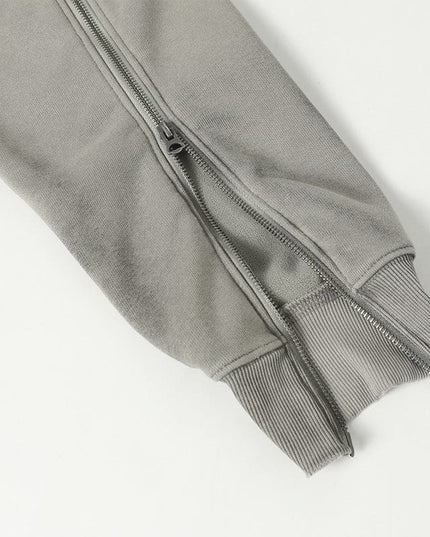 TALKLESSFASHION Deconstructed Gradient Zipper Jacket