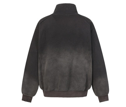 TALKLESSFASHION Deconstructed Gradient Zipper Jacket