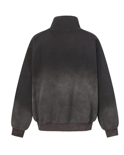 TALKLESSFASHION Deconstructed Gradient Zipper Jacket