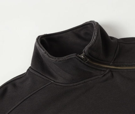 TALKLESSFASHION Deconstructed Gradient Zipper Jacket