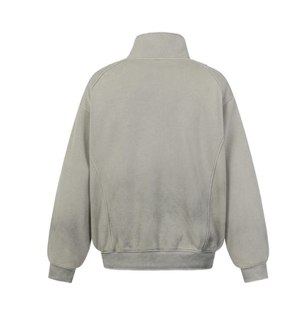 TALKLESSFASHION Deconstructed Gradient Zipper Jacket