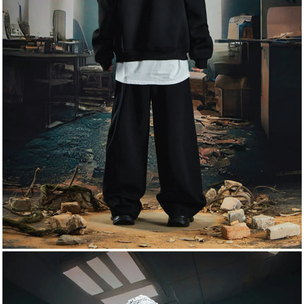 TALKLESSFASHION Deconstructed High-Weight Zipper Sweat Set