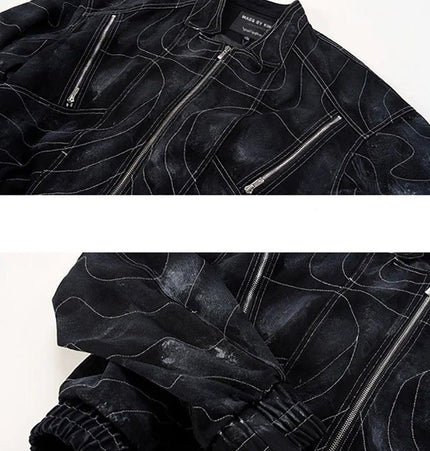 THETLSTUDIO Deconstructed Splicing Denim Short Jacket