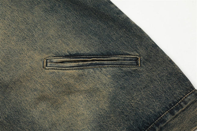 TALKLESSFASHION Denim Cargo Pants Jacket Men's Coat