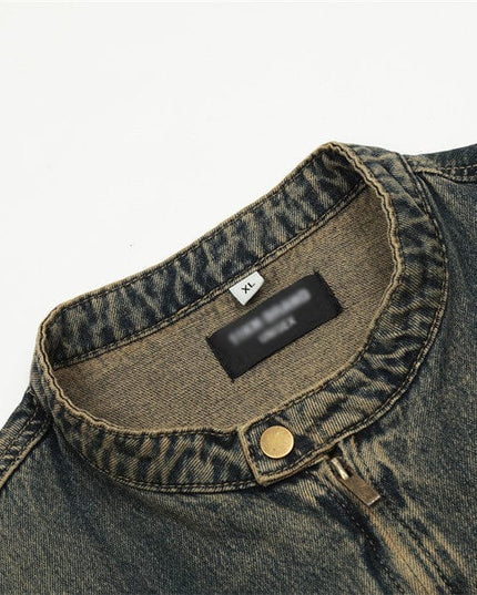 TALKLESSFASHION Denim Cargo Pants Jacket Men's Coat