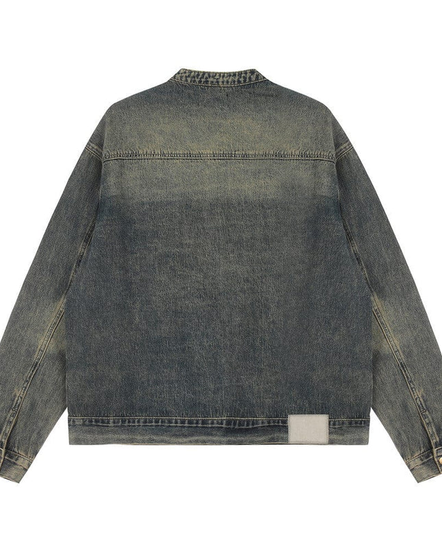 TALKLESSFASHION Denim Cargo Pants Jacket Men's Coat