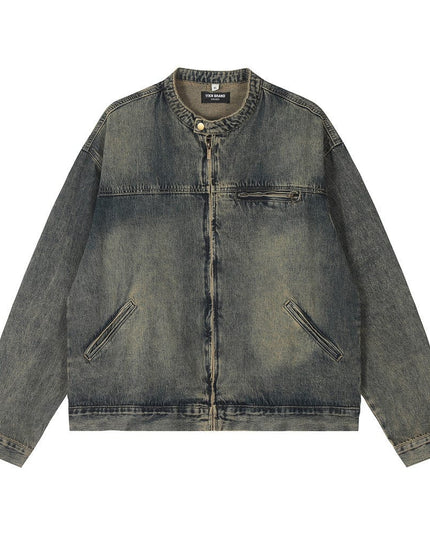 TALKLESSFASHION Denim Cargo Pants Jacket Men's Coat